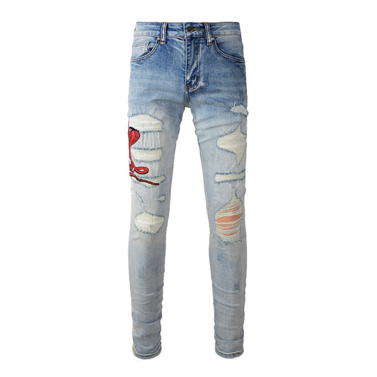 RED SNAKE DENIM