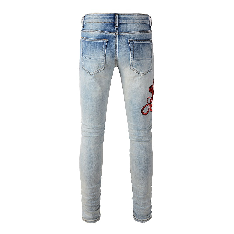 RED SNAKE DENIM