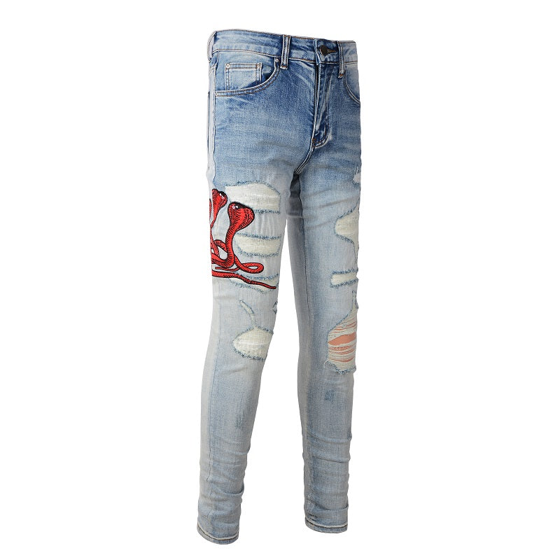 RED SNAKE DENIM